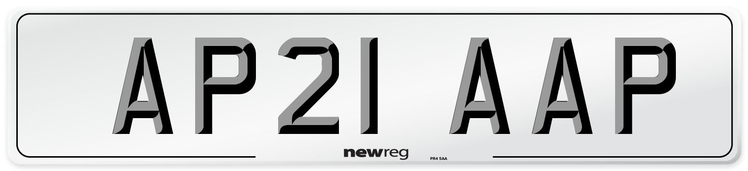 AP21 AAP Number Plate from New Reg